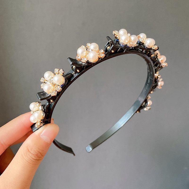 Cerceau de pinces pour femmes| Trendy Black Hoop™