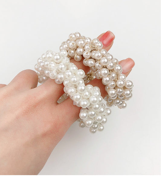 ELASTIQUE POUR CHIGNON | Pearl scrunchie ™